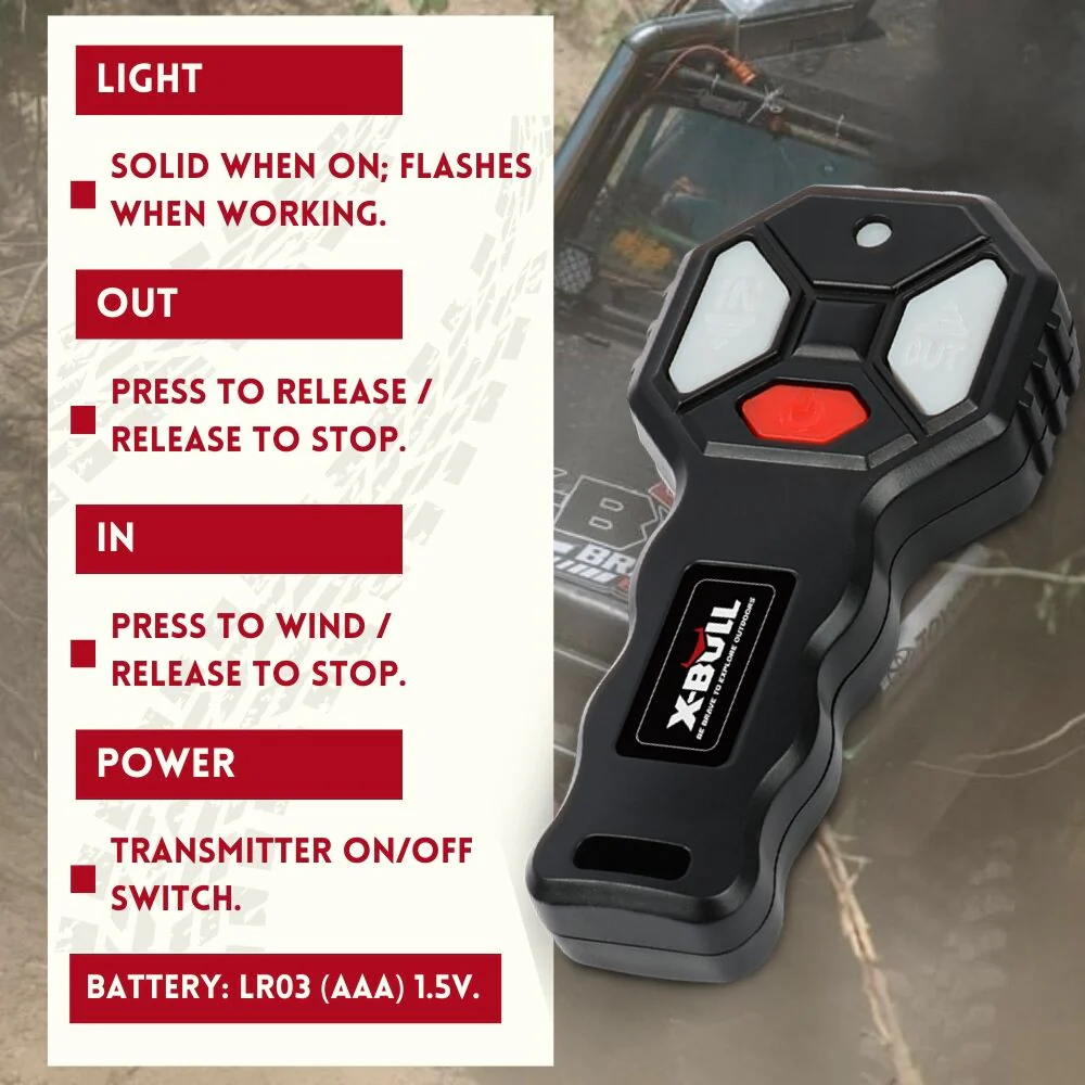 X-BULL Winch Control Box for 10000-13000 LBS with Remotes - Image 7