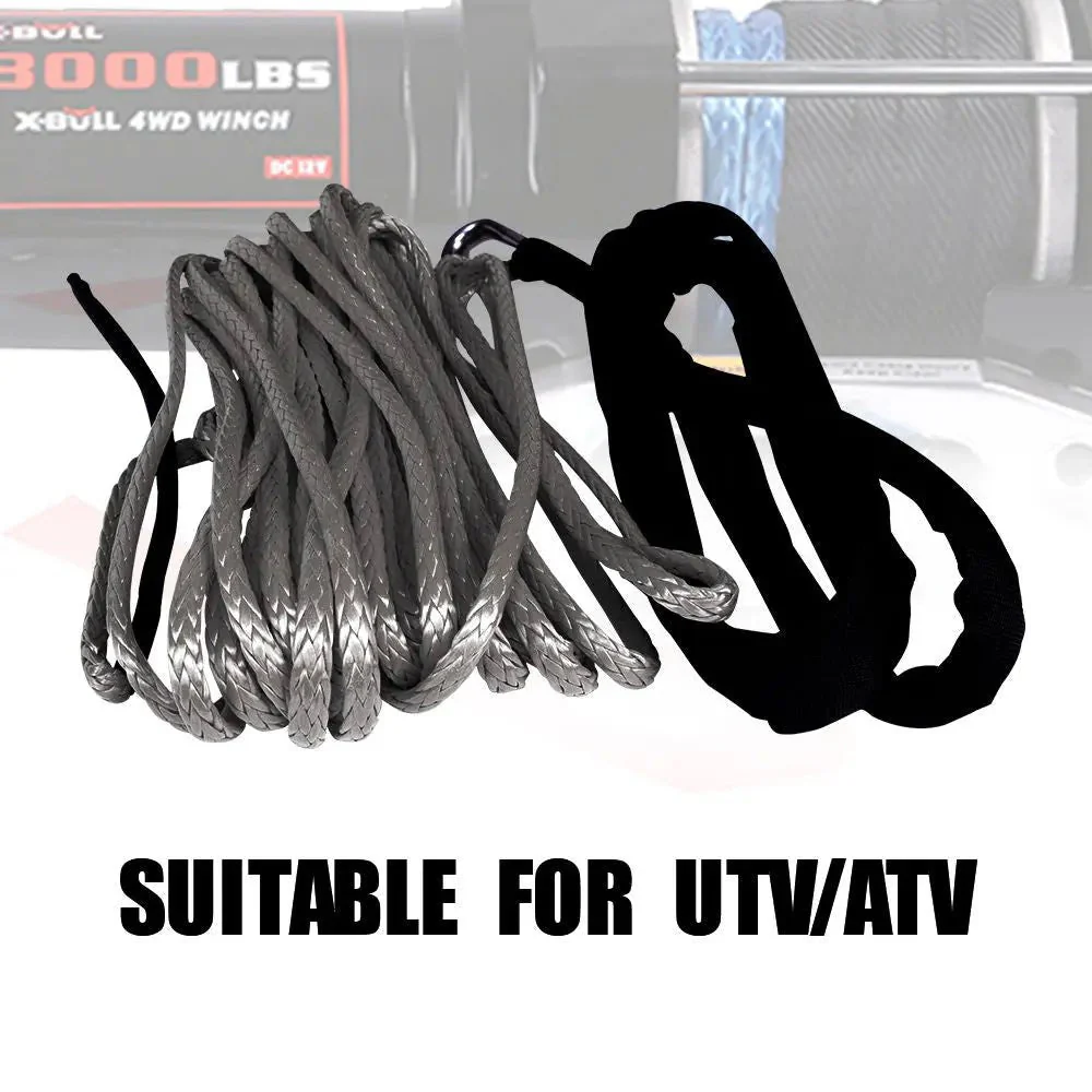 X-BULL Synthetic Winch Rope 1/4'' X 50ft 8000-10000 LBS - Image 4