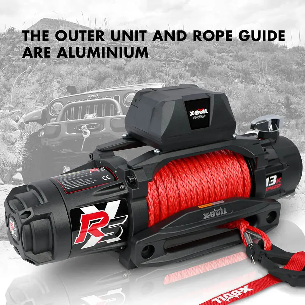 X-BULL High Speed Electric Winch XRS 13000 LBS 12V Synthetic Rope for SUV Jeep Truck 4WD - Image 10