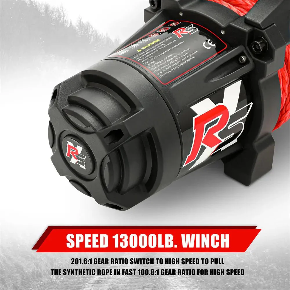 X-BULL High Speed Electric Winch XRS 13000 LBS 12V Synthetic Rope for SUV Jeep Truck 4WD - Image 8