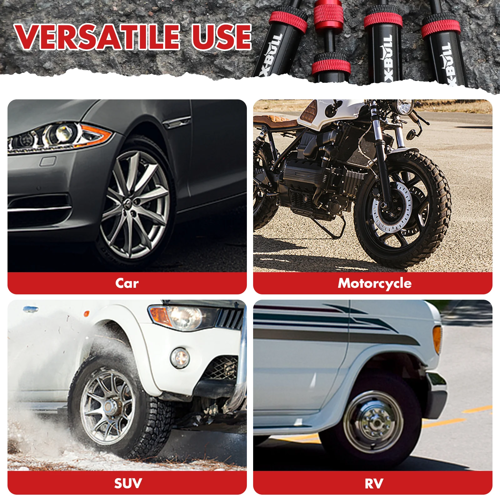 X-BULL 4PCS Tyre Deflators Air Quick Deflator Adjustable 10~30 PSI Tire Valve - Image 7