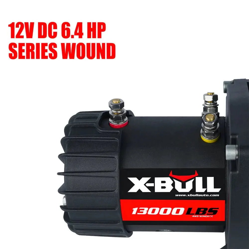 X-BULL Electric Winch 13000 LBS 12V Steel Cable SUV Jeep Truck 4WD - Image 8