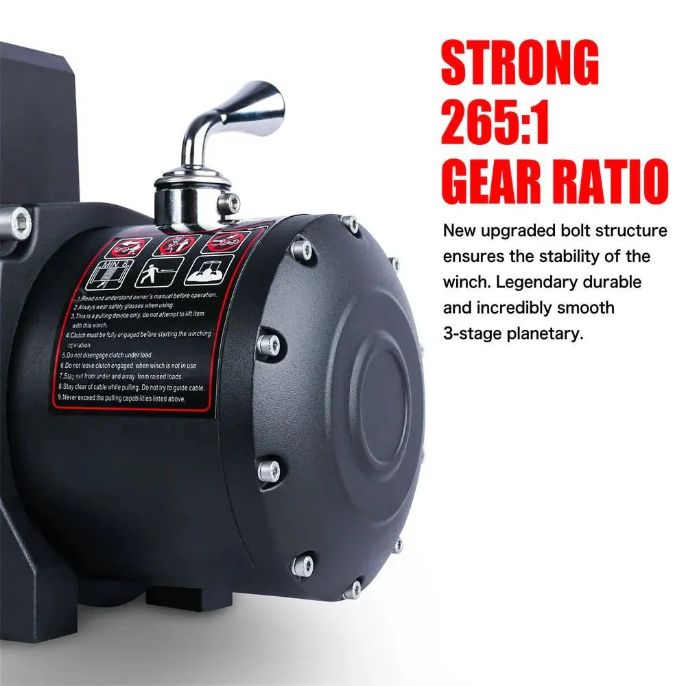 X-BULL Electric Winch 13000 LBS 12V Steel Cable SUV Jeep Truck 4WD - Image 9