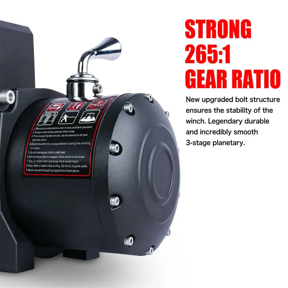 X-BULL Electric Winch 12000 LBS 12V Steel Cable SUV Jeep Truck 4WD - Image 7