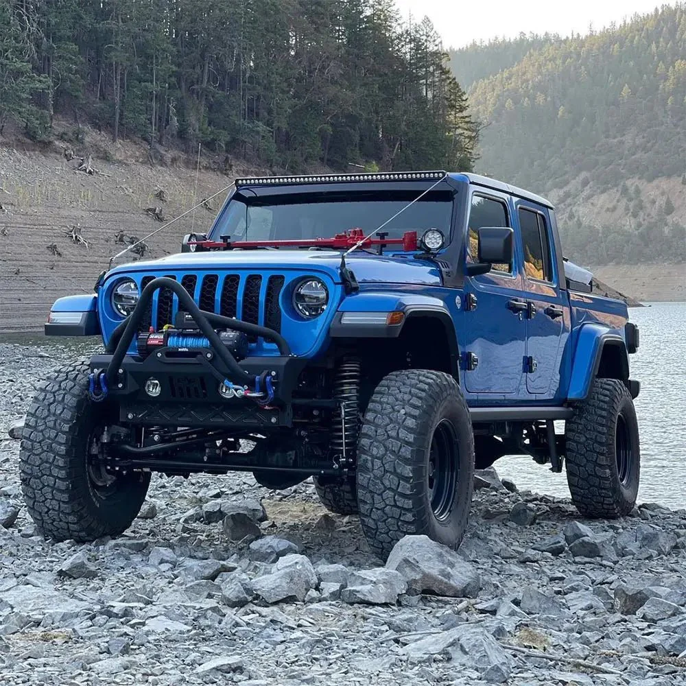 X-BULL Electric Winch 13000 LBS 12V Synthetic Rope SUV Jeep Truck 4WD Blue with Cover - Image 16