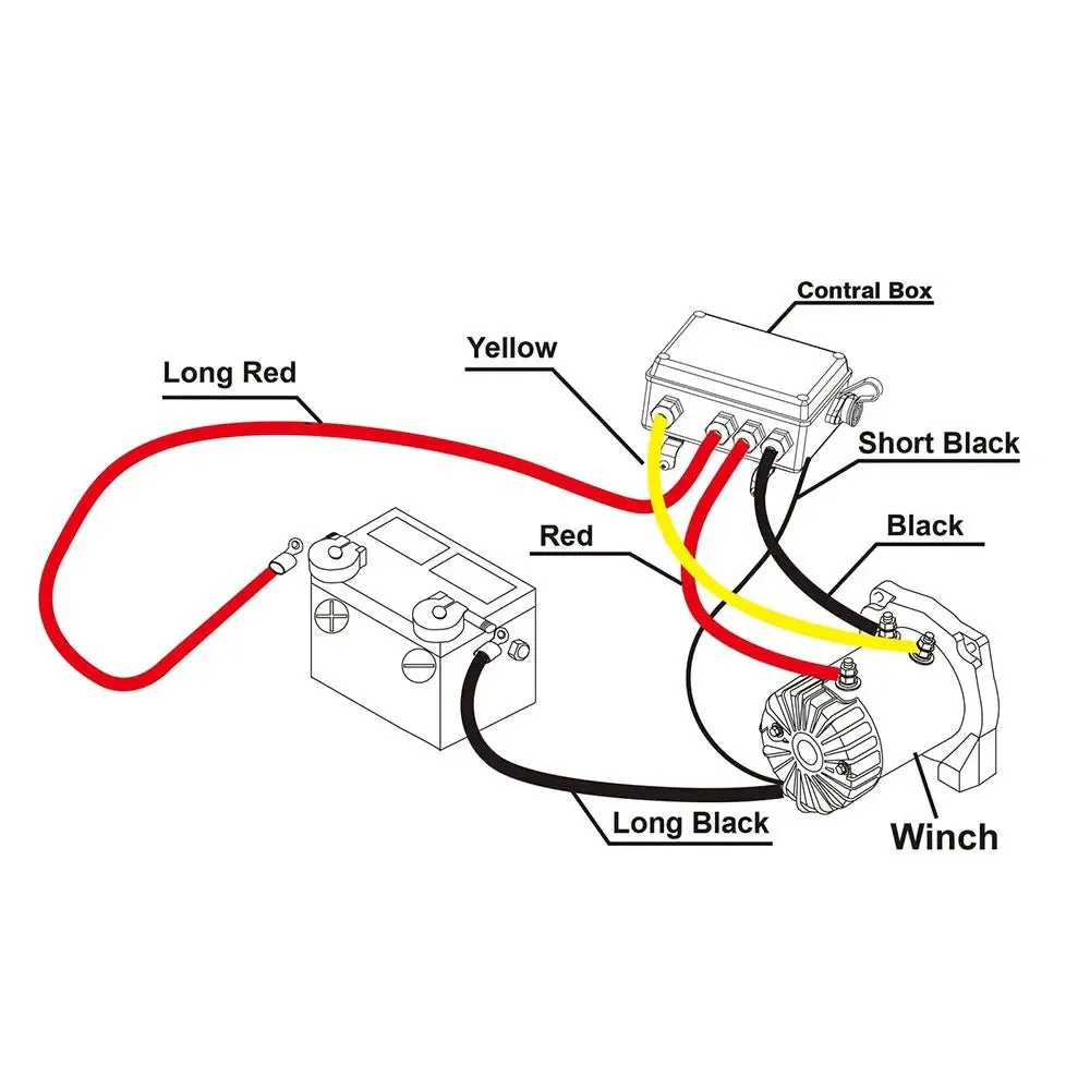 X-BULL Electric Winch 13000 LBS 12V Synthetic Rope SUV Jeep Truck 4WD Blue - Image 18
