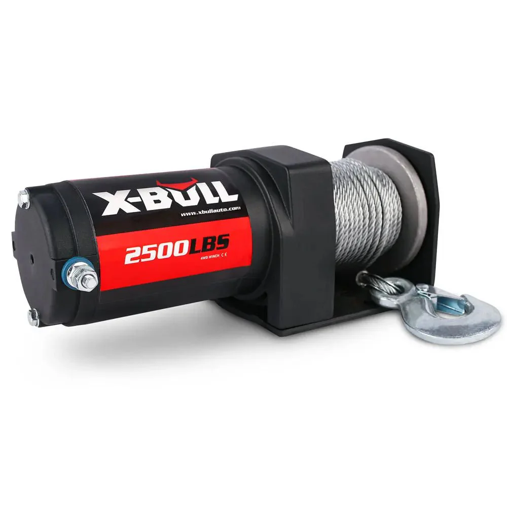 X-BULL Electric Winch 2500 LBS 12V Steel Cable ATV UTV Truck 4WD - Image 8