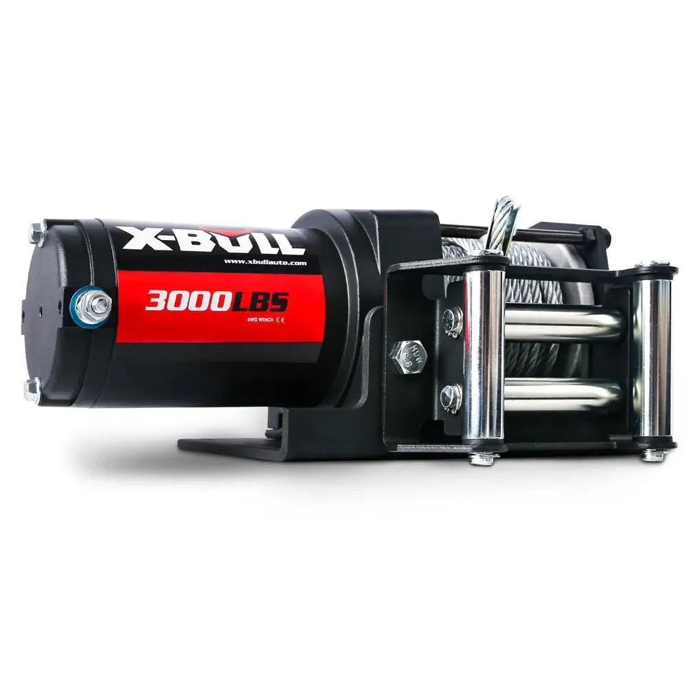 X-BULL Electric Winch 3000 LBS 12V Steel Cable ATV UTV Truck 4WD - Image 3
