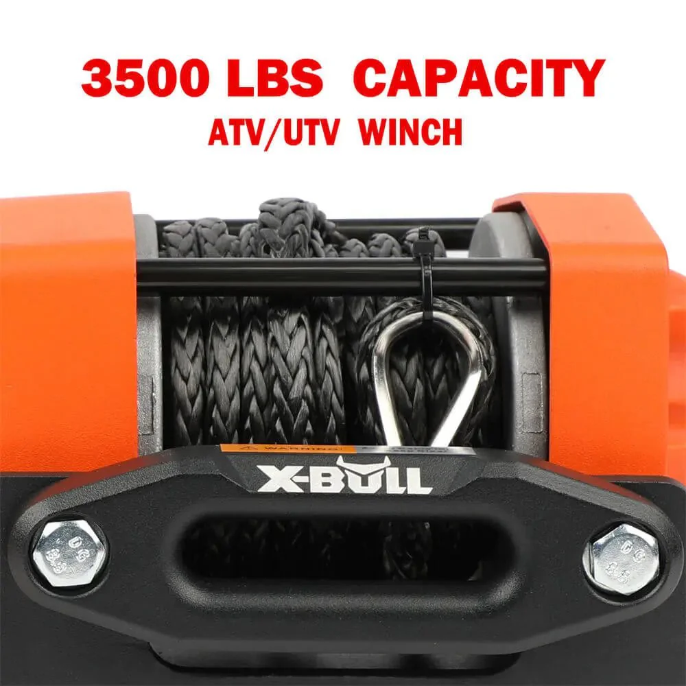 X-BULL Electric Winch 3500 LBS 12V Synthetic Rope ATV UTV Truck 4WD - Image 8