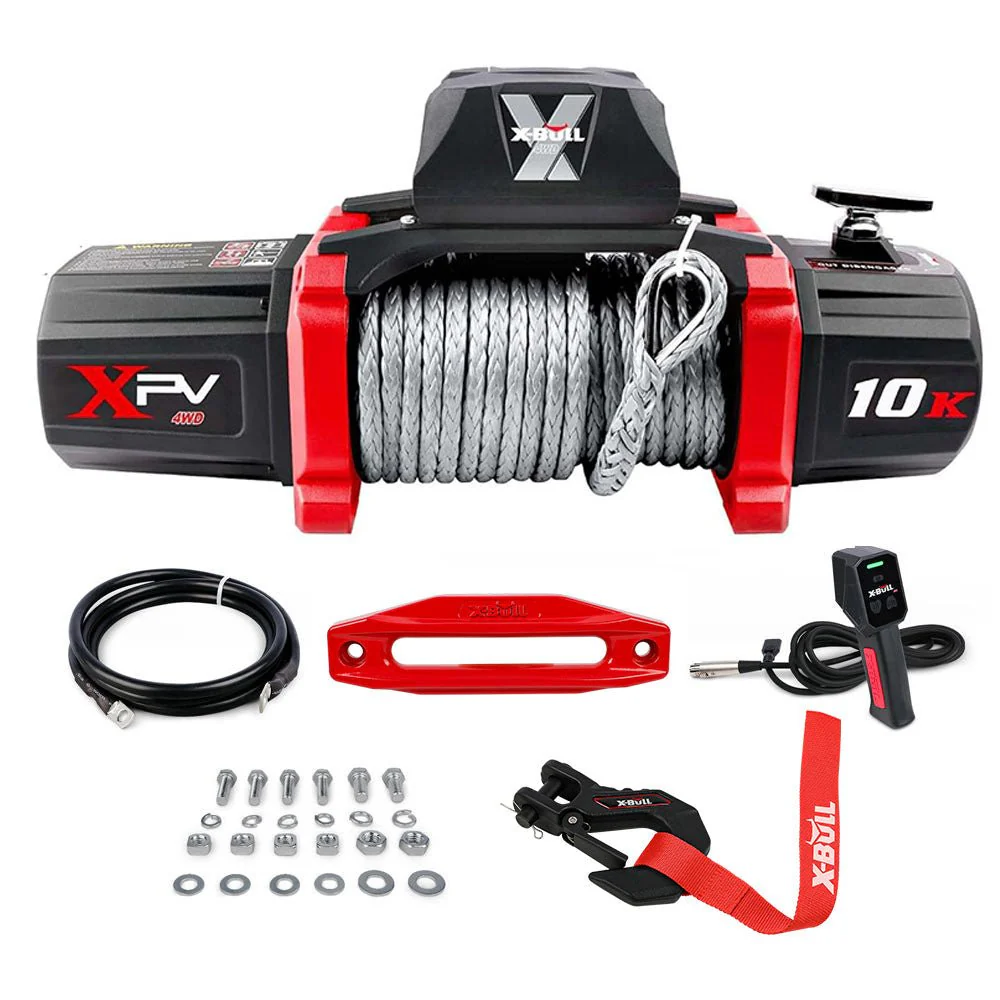 X-BULL Electric Winch XPV 10000 LBS 12V Synthetic Rope SUV Jeep Truck 4WD - Image 11