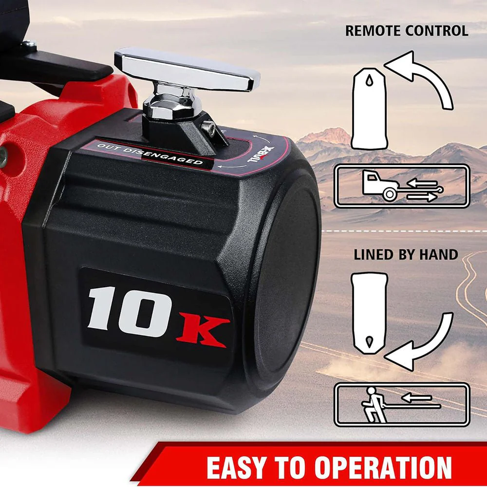 X-BULL Electric Winch XPV 10000 LBS 12V Synthetic Rope SUV Jeep Truck 4WD - Image 17