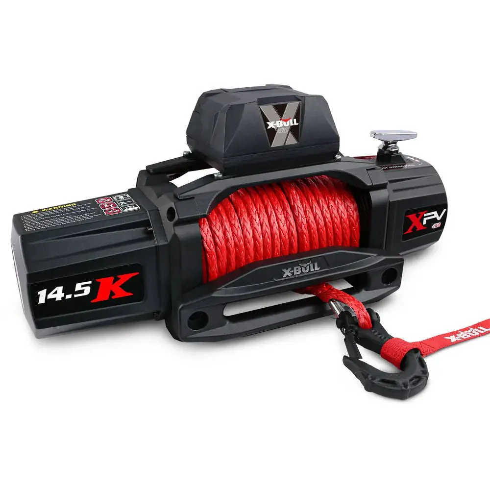 X-BULL Electric Winch XPV 14500 LBS 12V Synthetic Rope SUV Jeep Truck 4WD - Image 3