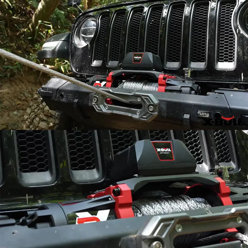 X-BULL Electric Winch XRS 13500 LBS 12V Synthetic Rope for Towing Truck Off Road with 2 in 1 Wireless Remote - Image 10