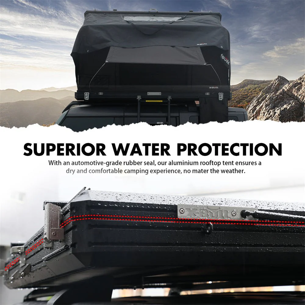 X-BULL Hard Shell Roof Top Tent with Ladder and Mattress - Image 10