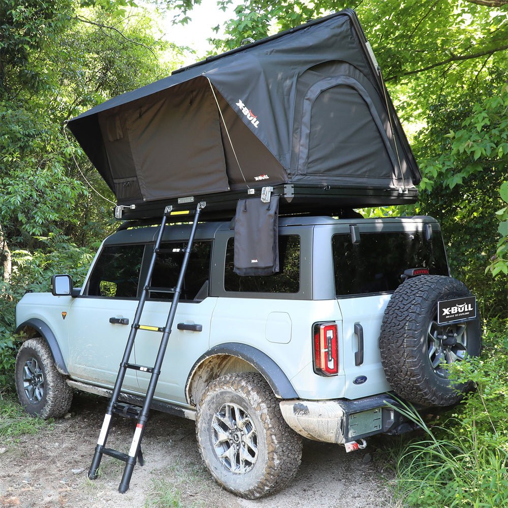 X-BULL Hard Shell Roof Top Tent with Ladder and Mattress - Image 3