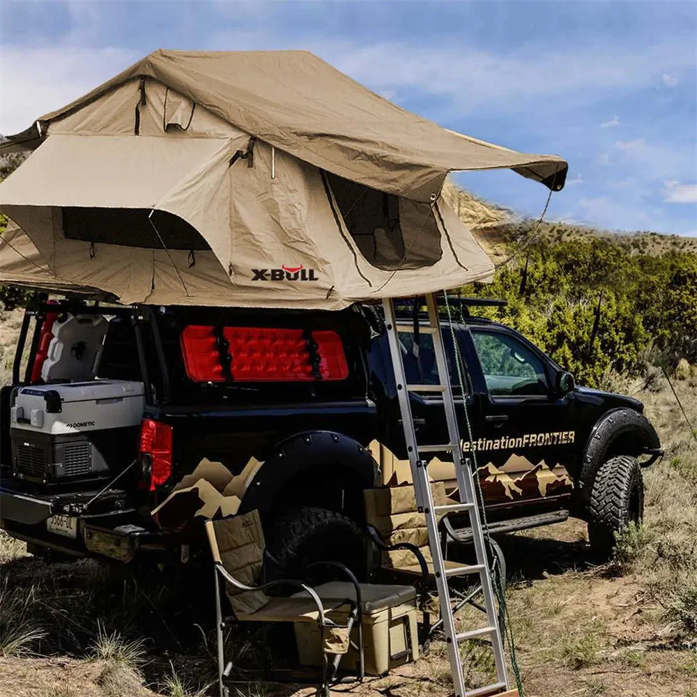 X-BULL 3 Person Magtower Roof Top Tent with Ladder & Mattress - Image 3