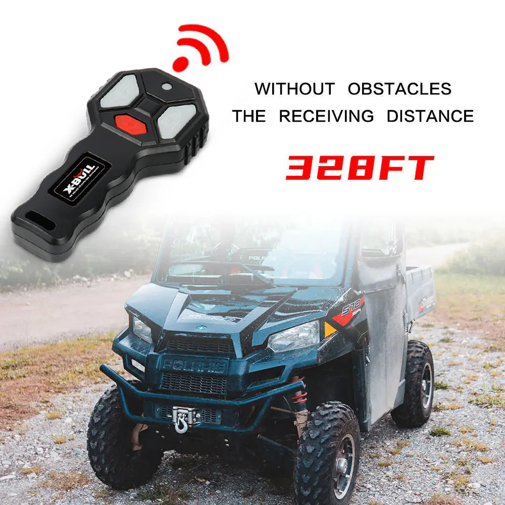 X-BULL Electric Winch 4500 LBS 12V Steel Cable ATV UTV Truck 4WD - Image 10