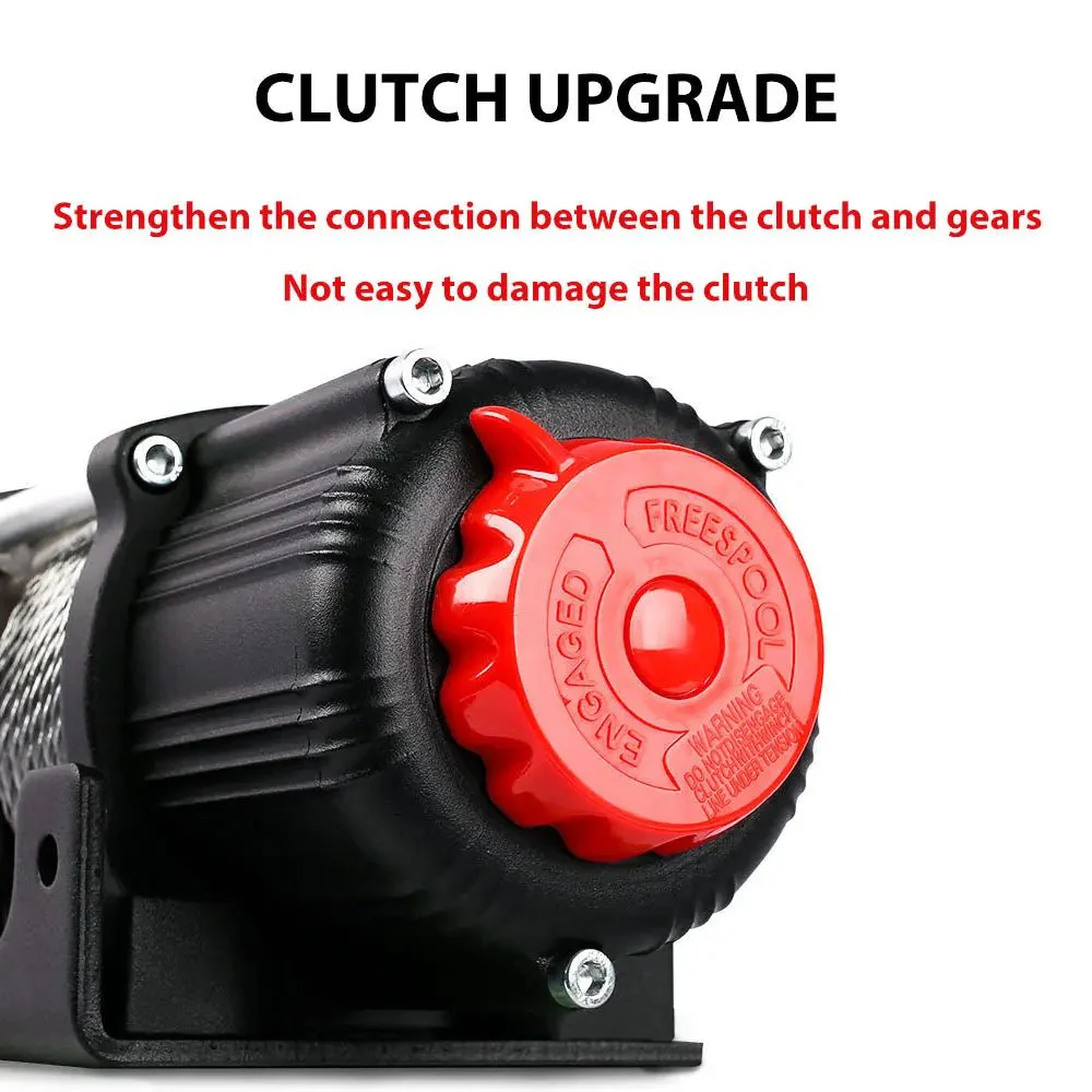 X-BULL Electric Winch 4500 LBS 12V Steel Cable ATV UTV Truck 4WD - Image 6